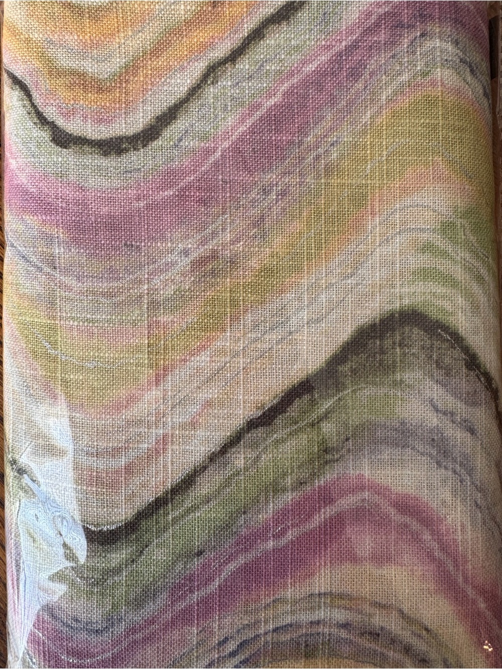 Richloom Florence Printed Cotton Drapery Fabric in Mineral